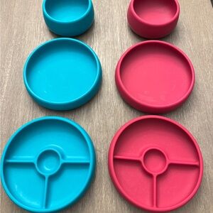 6 piece OXO TOT plates and bowls